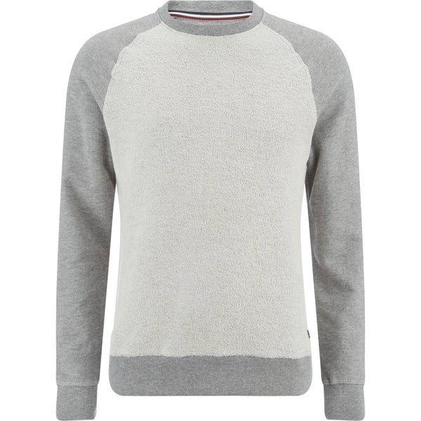 Produkt Men's Knit Raglan Crew Neck Sweatshirt - Light Grey Melange