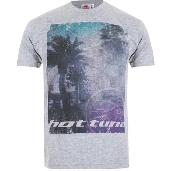 Hot Tuna Men's Palm Graphic T-Shirt - Grey Marl