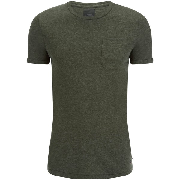 T-Shirt Homme Produkt Textured Core -Kaki