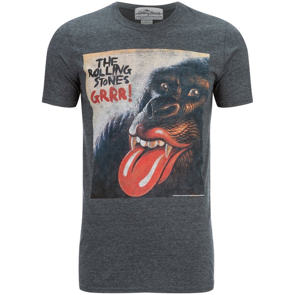 T-Shirt Homme Rolling Stones Logo GRRR! - Gris
