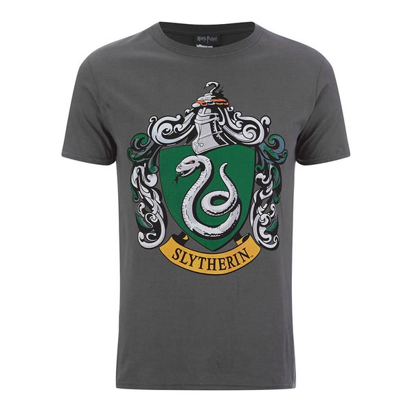 Harry Potter Herren Slytherin Shield T-Shirt - Grau