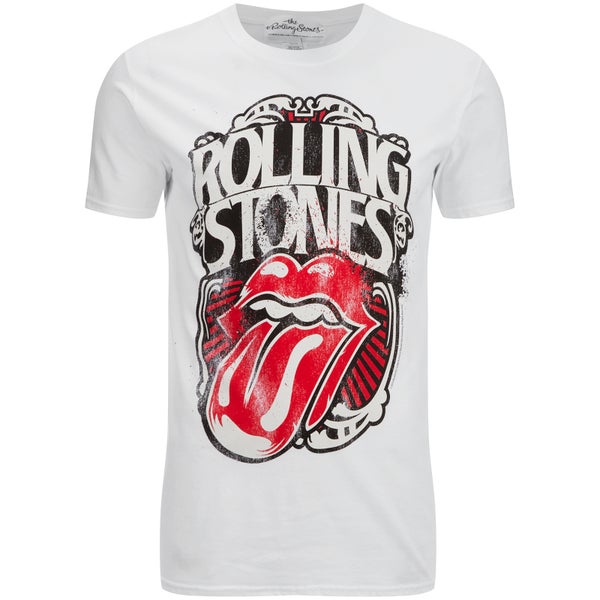 Rolling Stones Men's Logo Tongue T-Shirt - White