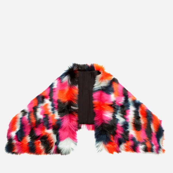 McQ Alexander McQueen Women's Patchwork Fur Scarf - Black/Multi