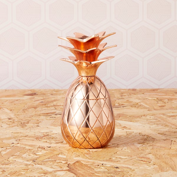 Pineapple Small Trinket Pot/Shot glass - Copper