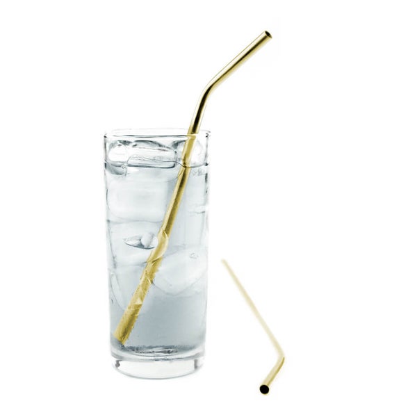 Brushed Gold Straws (4 Pack)