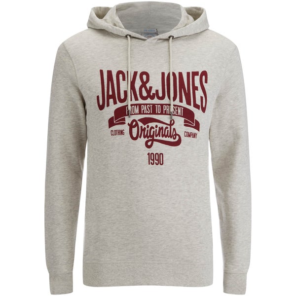 Sweat-Shirt à capuche Jack & Jones "Oskar" pour Hommes - Blanc vieilli