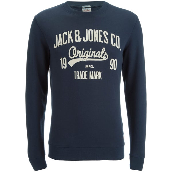 Sweat-Shirt Jack & Jones "Oskar" pour Hommes - Bleu Marine
