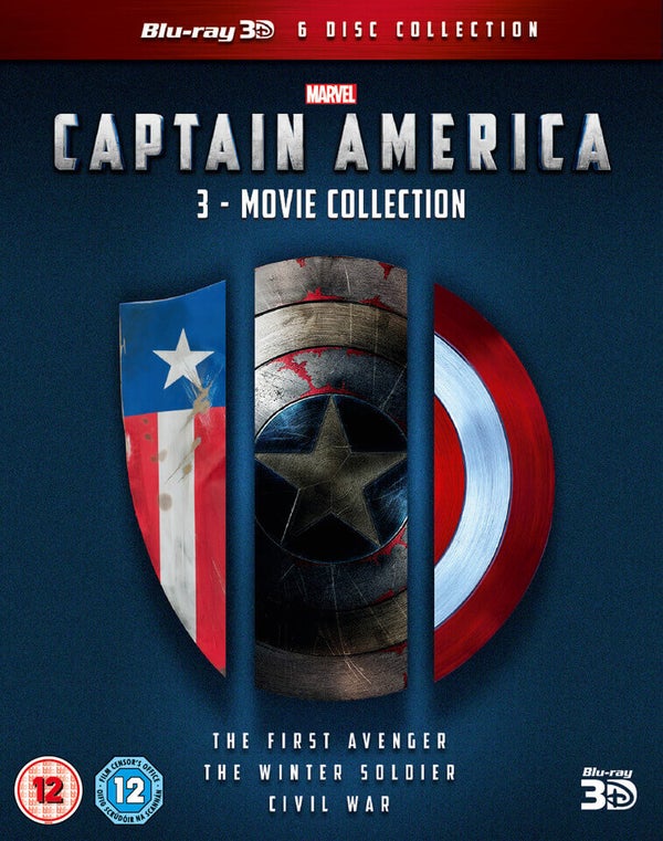 Captain America 1-3 Boxset 3D