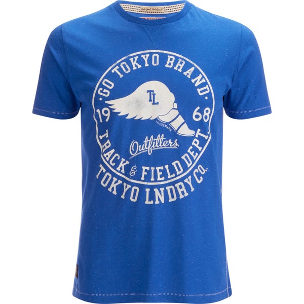 T -Shirt Tokyo Laundry pour Homme Reeves Point -Bleu