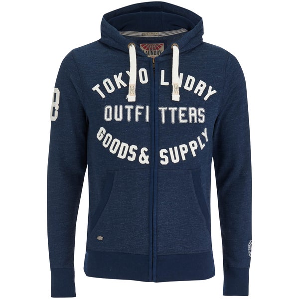 Tokyo Laundry Men's Hawk Hills Zip Through Hoody - Dark Navy