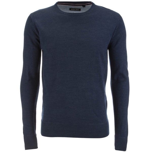 Pull Brave Soul pour Homme Parse Supersoft -Marine