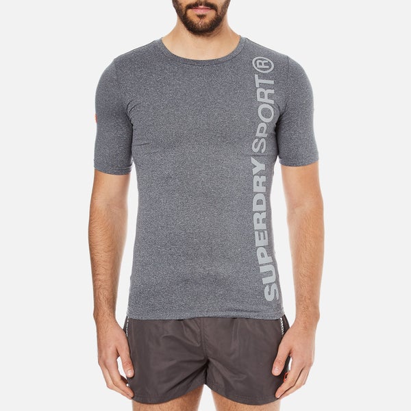 Superdry Men's Gym Sport Runner T-Shirt - Grey Grit