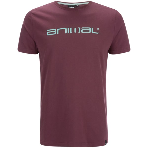 Animal Men's Classico Back Print T-Shirt - Mauve Purple