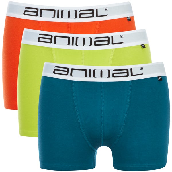 Animal Men's Block 3 Pack Boxers - Multi