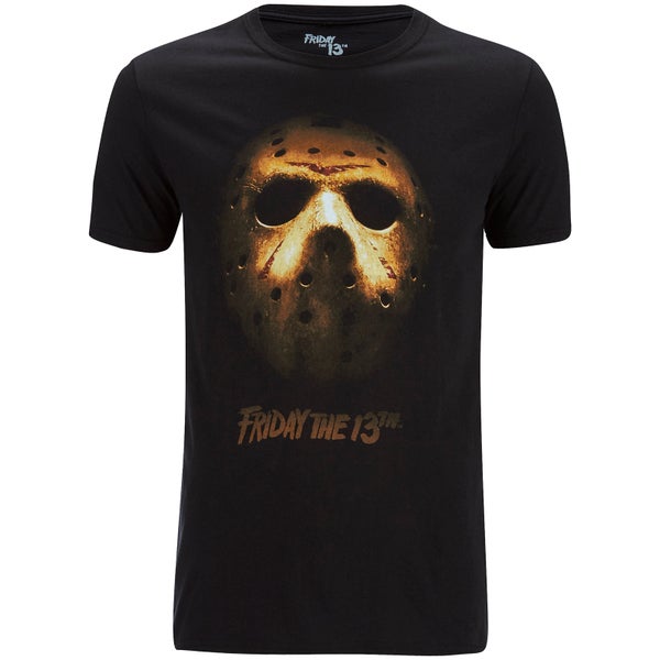 Friday the 13th Mask Heren T-Shirt - Zwart