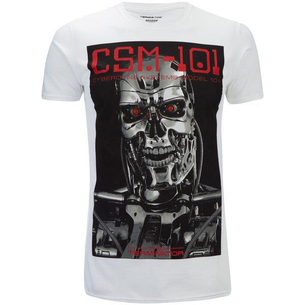 T-Shirt Homme Terminator CSM 101 - Blanc