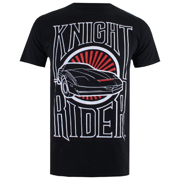 Knight Rider Mens Dark Knight T-Shirt - Zwart