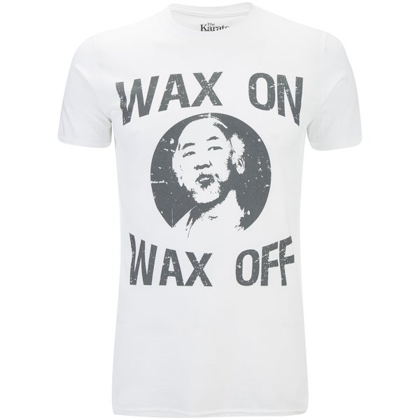 T-Shirt Homme Karate Kid Wax On Wax Off - Blanc