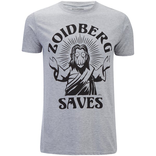 T-Shirt Homme Futurama Zoidberg Saves - Gris Chiné