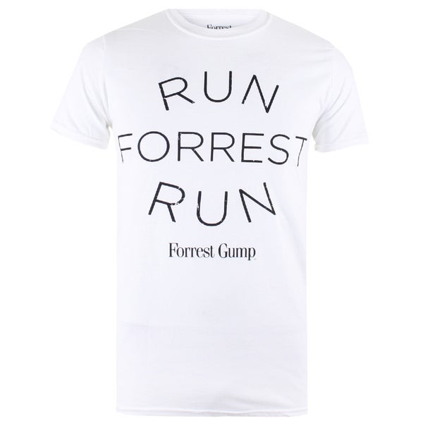 Forrest Gump Run Forrest Heren T-Shirt - Wit