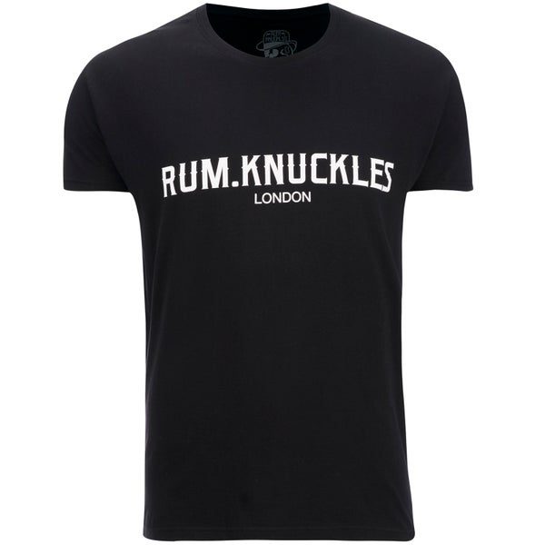 T -Shirt Rum Knuckles pour Homme London -Noir