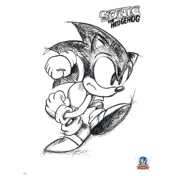 Sonic The Hedgehog Concept Artwork Art Print - 14 x 11