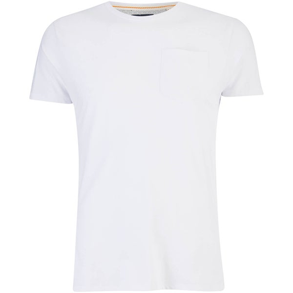 Threadbare Men's Jack Pocket Crew Neck T-Shirt - White