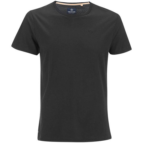 Threadbare Men's William Plain Crew Neck T-Shirt - Black