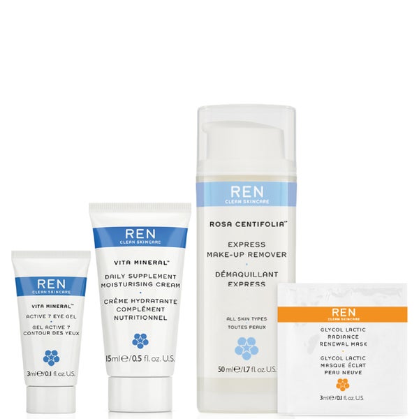 REN Complete Regime Kit for All Skin Types (Worth $18.24)