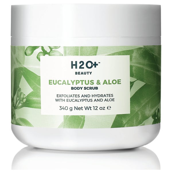 H2O+ Beauty Eucalyptus & Aloe Body Scrub 12 Oz