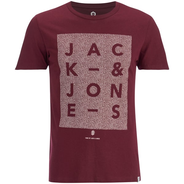 Jack & Jones Men's Core Paris Print T-Shirt - Port