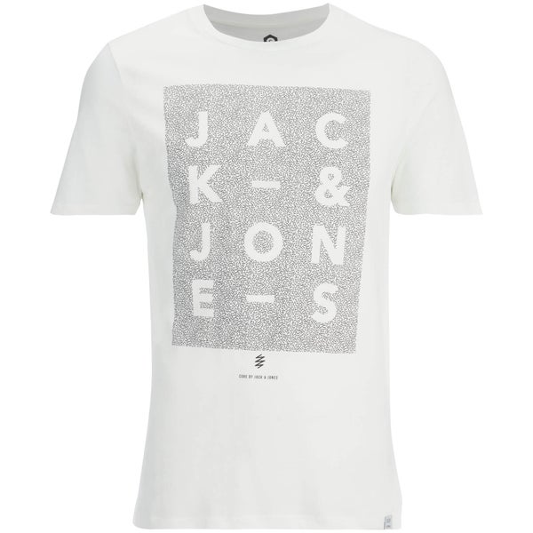 Jack & Jones Herren Core Paris Print T-Shirt - Weiß