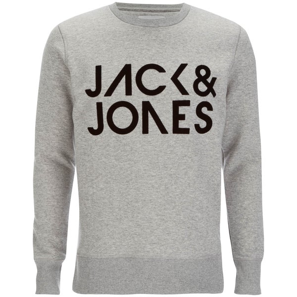 Jack & Jones Core Men's Sharp Crew Neck Sweatshirt - Light Grey Melange
