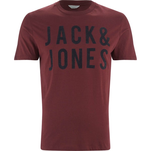 T -Shirt Jack & Jones pour Homme Core Sharp -Bordeaux