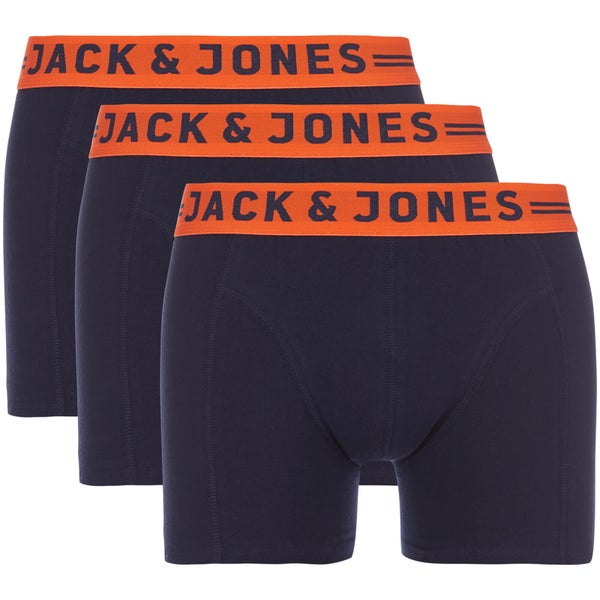 Jack & Jones Men's Leicester 3-Pack Boxers - Navy Blazer