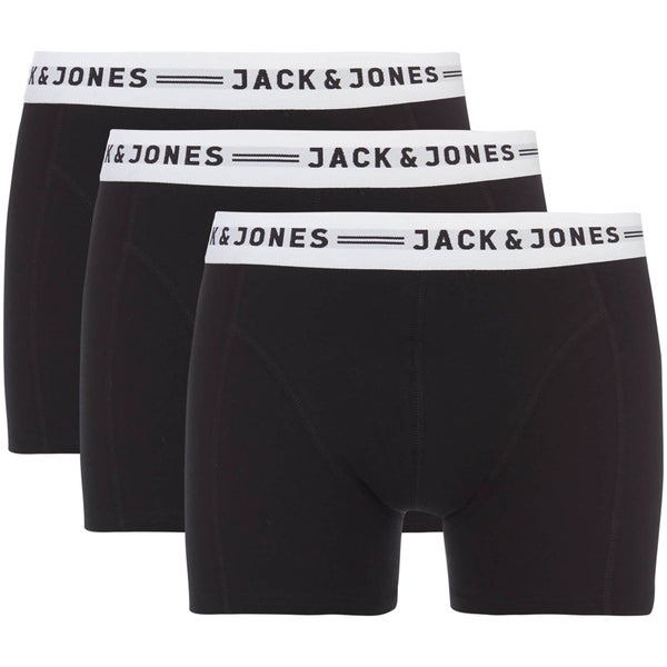 Jack & Jones Men's 3er- Pack Sense Boxershorts - Schwarz