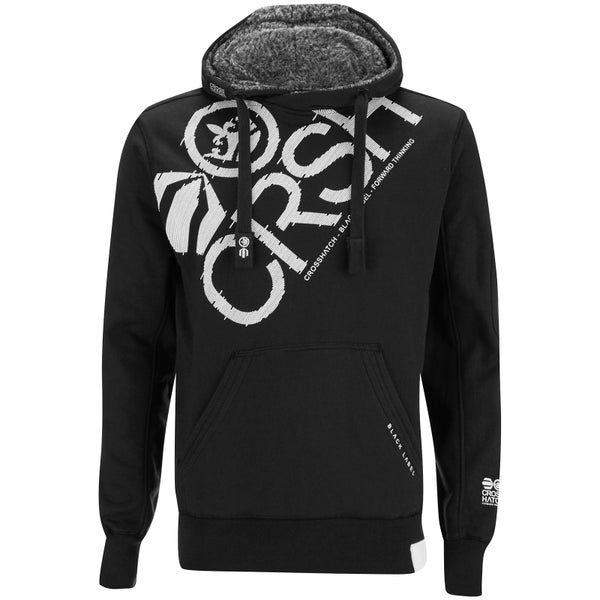 Crosshatch Men's Flashpoint Borg Lined Pull On Hoody - Black