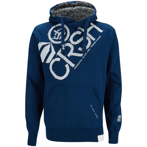 Crosshatch Men's Flashpoint Borg Lined Pull On Hoody - Estate Blue