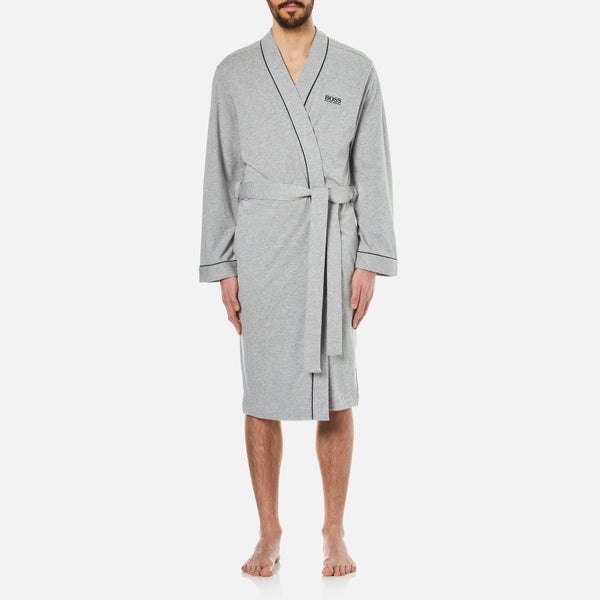 BOSS Hugo Boss Men's Kimono Dressing Gown - Medium Grey