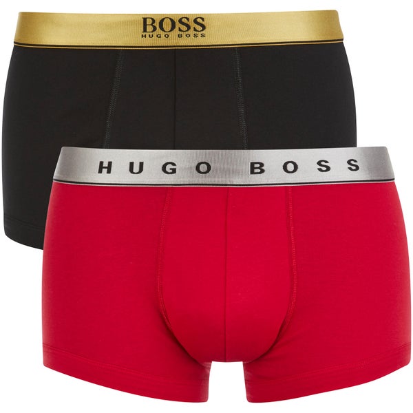 BOSS Hugo Boss Men's 2 Pack Boxers - Black/Red