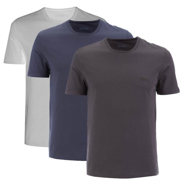 BOSS Hugo Boss Men's 3 Pack T-Shirt - White/Blue/Grey