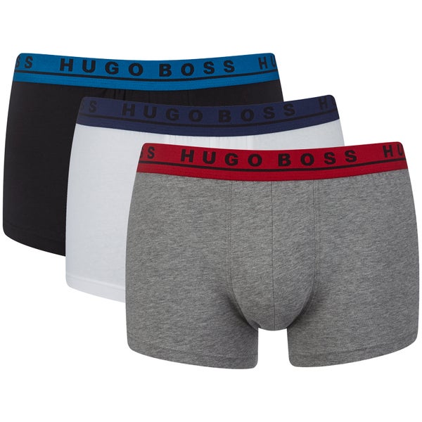 BOSS Hugo Boss Men's 3 Pack Boxers - White/Grey/Black