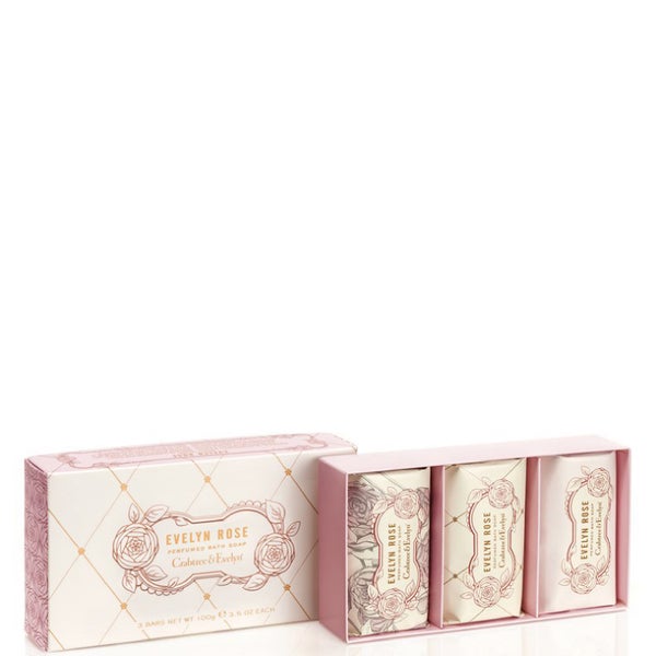 Crabtree & Evelyn sapone - Evelyn Rose 3 x 85 g