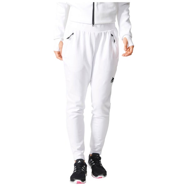 adidas Women's ZNE Tapered Training Pants - White