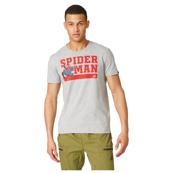adidas Men's Spiderman Training T-Shirt - Grey