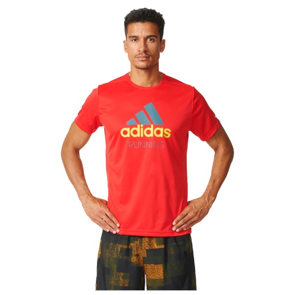 adidas Men's Performance Essentials Running T-Shirt - Red