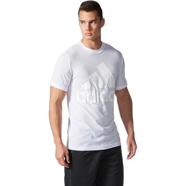 adidas Men's Basic Logo Training T-Shirt - White