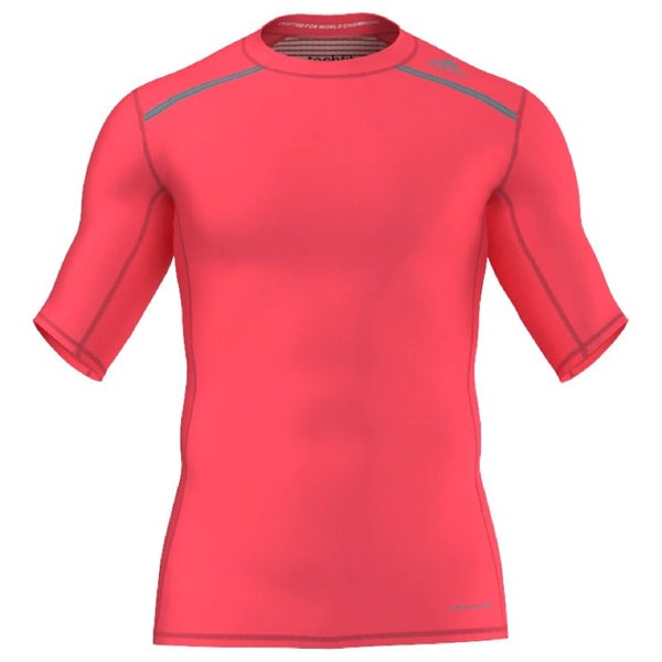 adidas Men's Techfit Chill Training T-Shirt - Red