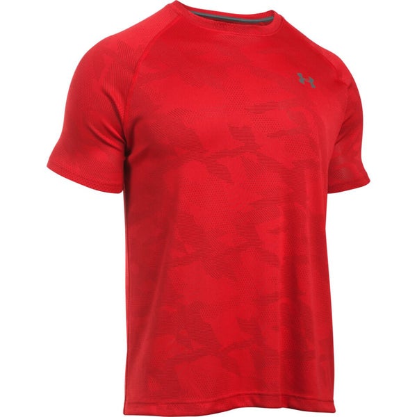 Under Armour Men's Jacquard Tech Short Sleeve T-Shirt - Red