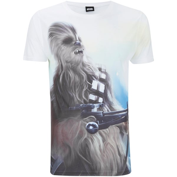 T-Shirt Homme Star Wars Chewbacca - Blanc